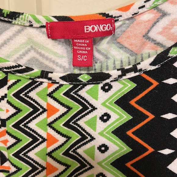 Bongo Abstract Printed Fitted Dress - Picture 2 of 5